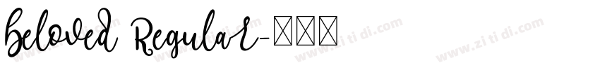 beloved Regular字体转换